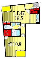 パティオス11番街 1LDKの間取図画像