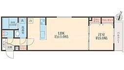 ミリアビタ習志野駅前 1LDKの間取図画像