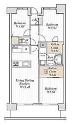 コンフォート津田沼弐番館 3LDKの間取図画像
