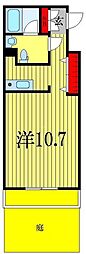 アセントY津田沼 1Kの間取図画像