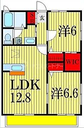 ピアリ4 2LDKの間取図画像