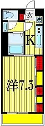 リブリ・メゾンF2 1Kの間取図画像