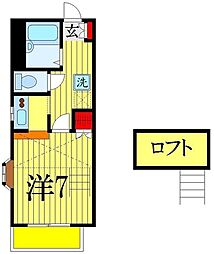 ダイワプラザ津田沼 1Kの間取図画像