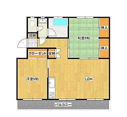 間取図画像 2LDK