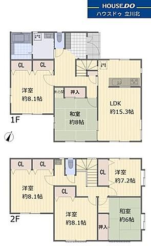 間取り 八王子市南陽台1丁目25-9