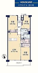 コープ野村府中武蔵野台3号棟 3LDKの間取図画像