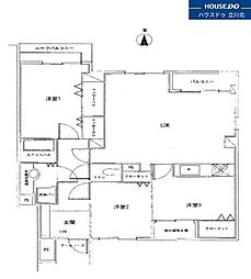 日興パレグランデ八王子 3LDKの間取図画像