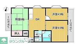 ヨノコーポ 3DKの間取図画像