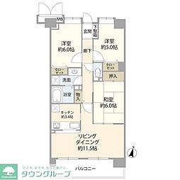 ザ・ウインベル与野 3LDKの間取図画像