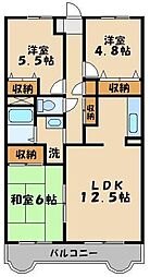ヴィレッジ駒場 3LDKの間取図画像