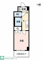 スパシエフィールドS新都心 1Kの間取図画像