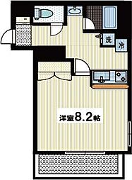 Aubade 1Kの間取図画像