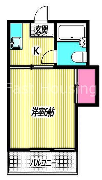 東京都杉並区高円寺北１丁目(賃貸アパート1K・2階・16.20㎡)の写真 その2