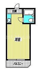 メゾン・ド・アドミレ ワンルームの間取図画像