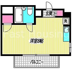 フレンドハイツ西新宿 ワンルームの間取図画像