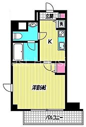Valore野方 1Kの間取図画像