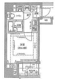 ドルチェ東京本所 1Kの間取図画像