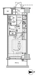 ヴォーガコルテ西川口ステーションスクエア 1Kの間取図画像