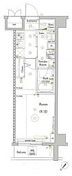 ヴォーガコルテ東京スカイツリー 1Kの間取図画像