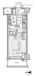 ヴォーガコルテ西川口ステーションスクエア 1Kの間取図画像