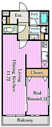 ラミアカーザ 1LDKの間取図画像