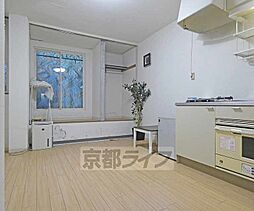 京福電気鉄道北野線 北野白梅町駅 徒歩9分の賃貸アパート 1階ワンルームのリビング/ダイニング