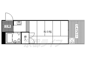 京都府京都市左京区下鴨梅ノ木町（賃貸マンション1K・2階・20.67㎡） その2