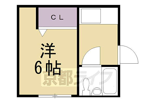 ハイツ森田 401｜京都府京都市北区小山西大野町(賃貸マンション1K・4階・16.20㎡)の写真 その2