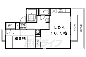 セジュール金閣 102 ｜ 京都府京都市北区平野桜木町（賃貸アパート1LDK・1階・40.41㎡） その2