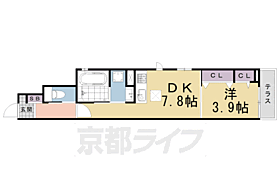 京都府京都市左京区浄土寺石橋町（賃貸アパート1DK・1階・33.34㎡） その2