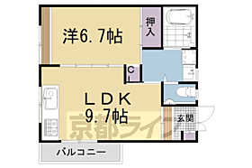 京都府京都市左京区北白川久保田町（賃貸アパート1LDK・2階・39.00㎡） その2