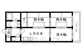 京都府京都市左京区一乗寺払殿町（賃貸マンション3LDK・5階・55.00㎡） その2