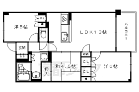 京都府京都市中京区西ノ京下合町（賃貸マンション3LDK・3階・63.40㎡） その2