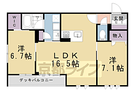 ＨＡＢＩＴＥＲ　御所西（アビテ　ゴショニシ） 102 ｜ 京都府京都市上京区小川通出水上る茶屋町（賃貸マンション2LDK・1階・66.92㎡） その2