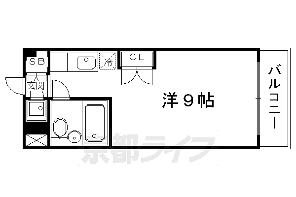 ノースコート北大路 201｜京都府京都市北区小山上初音町(賃貸マンション1K・2階・24.00㎡)の写真 その2