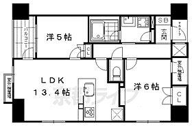 京都府京都市中京区姉小路通衣棚東入長浜町（賃貸マンション2LDK・3階・56.84㎡） その2