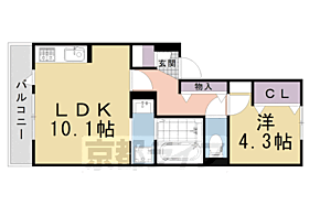 アドラブール 301 ｜ 京都府京都市北区上賀茂高縄手町（賃貸アパート1LDK・3階・40.05㎡） その2