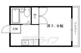 京都府京都市左京区北白川伊織町（賃貸アパート1K・2階・21.00㎡） その2