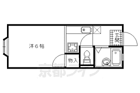 アパートメントハウス二軒家 203 ｜ 京都府京都市北区上賀茂二軒家町（賃貸アパート1K・2階・19.87㎡） その2