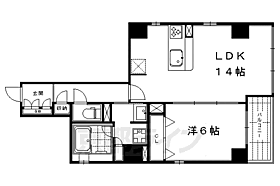 京都府京都市中京区岩上通六角上る下八文字町（賃貸マンション1LDK・4階・50.42㎡） その2