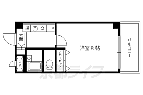 京都府京都市中京区河原町通竹屋町下る指物町（賃貸マンション1K・8階・25.20㎡） その2