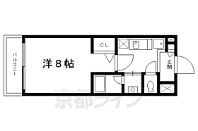 京都府京都市左京区下鴨前萩町（賃貸マンション1K・4階・24.25㎡） その2