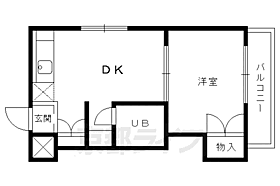 カサ・ボニータ 101 ｜ 京都府京都市上京区下立売通大宮西入浮田町（賃貸マンション1DK・1階・28.00㎡） その2