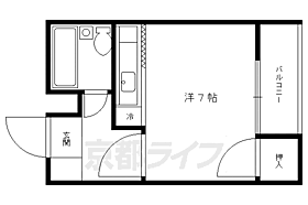 ハイツ白梅園 203 ｜ 京都府京都市北区北野上白梅町（賃貸マンション1K・2階・19.44㎡） その2