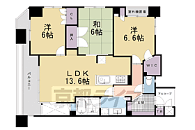 京都府京都市中京区御池通御幸町東入亀屋町（賃貸マンション3LDK・8階・75.56㎡） その2