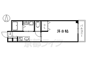 京都府京都市左京区田中高原町（賃貸マンション1K・5階・27.31㎡） その2