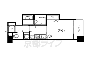 京都府京都市中京区姉小路通小川西入宮木町（賃貸マンション1K・6階・25.51㎡） その2