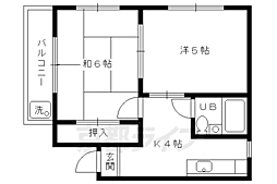 セルリアンハイツ 2Kの間取図画像