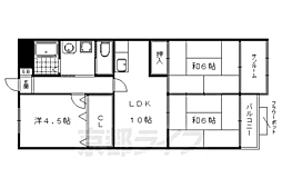 叡山電鉄叡山本線 一乗寺駅 徒歩5分の賃貸マンション 7階3LDKの間取り