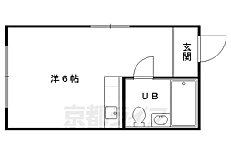 キュービックハウス ワンルームの間取図画像
